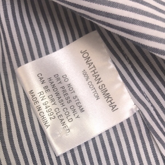 Jonathan Simkhai cold shoulder button down top size S - Picture 8 of 9